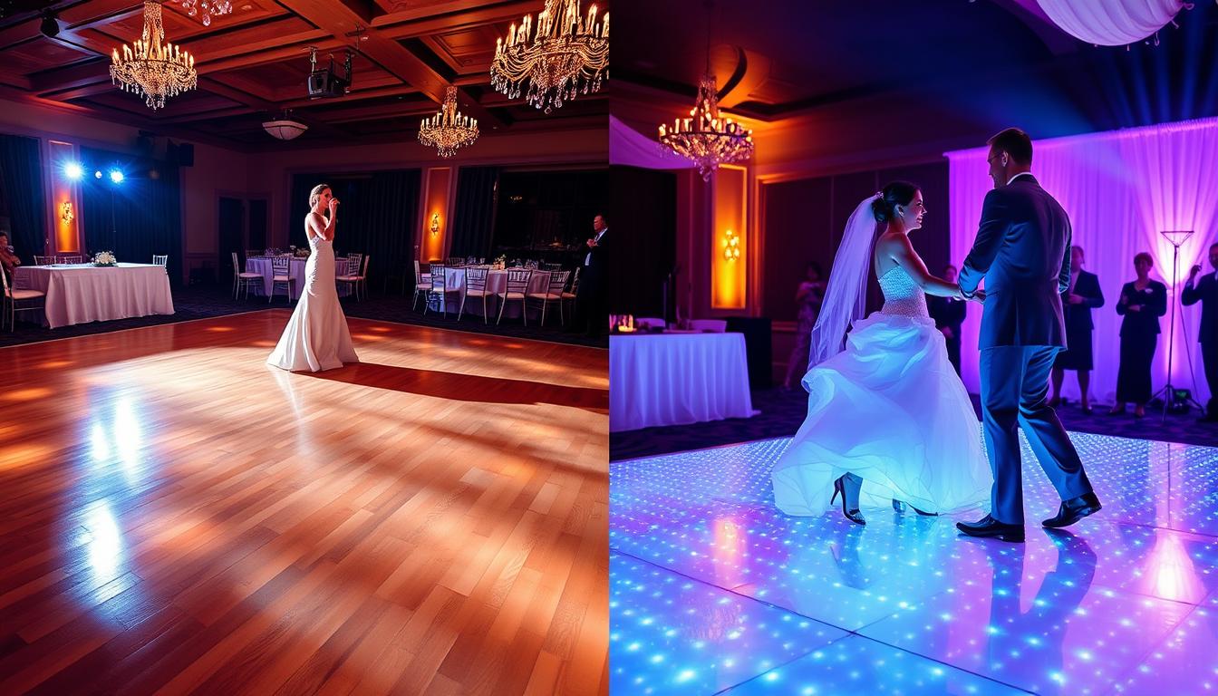 Wood vs. LED Dance Floor for a Wedding: Which One to Choose?