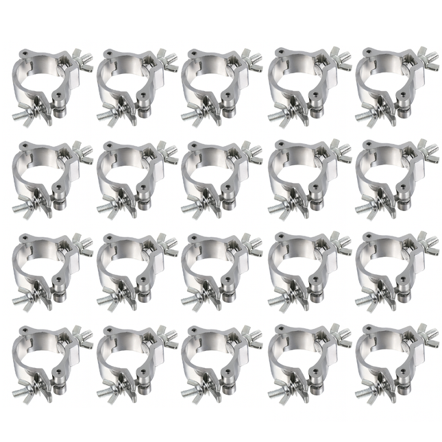 20 PCS Heavy Duty 2-Inch Aluminum O-Clamps for Stage Par Lights