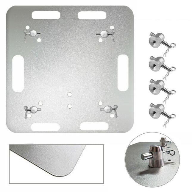20" x 20" Aluminum Base Plate for 290mm (F34) Box Truss - Includes Half Conical Connectors