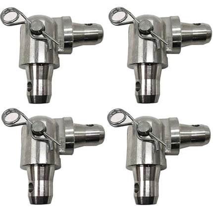 4-Pack Aluminum Single Tube Hinge Block for F34 Global Truss (Includes Pins & Clips)