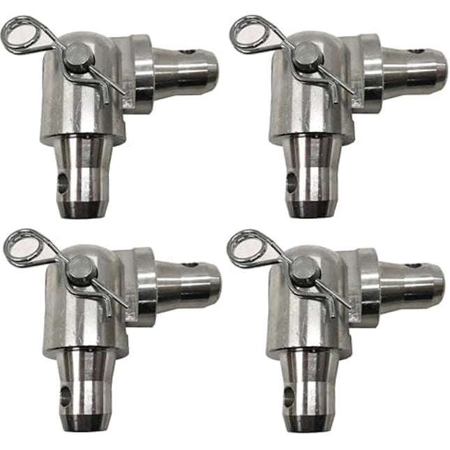 4-Pack Aluminum Single Tube Hinge Block for F34 Global Truss (Includes Pins & Clips)