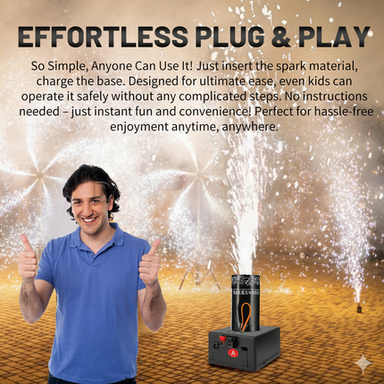 8 PCS Cold Spark Fountain Firing Kit with Remote l BCE-1285915121