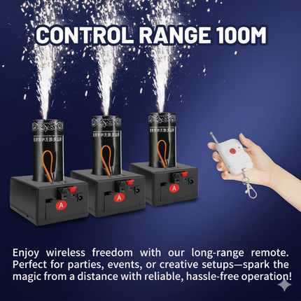 8 PCS Cold Spark Fountain Firing Kit with Remote l BCE-1285915121