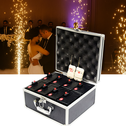 ACS 10 PCS Cold Spark Fountain Firing Kit with Remote