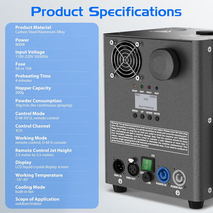 ACS 1200W Cold Spark Machine