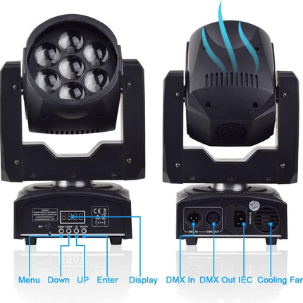 ACS 12W x 7 Mini Moving Head Wash Light | BCE-24821951.BCE-24821952.BCE-24821953.BCE-24821954.BCE-24821955