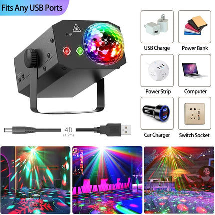 ACS 16-In-1 Mini Disco Laser Stage Effects Light