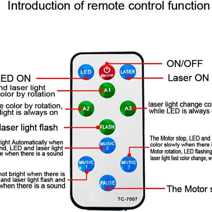 ACS 16-In-1 Mini Disco Laser Stage Effects Light