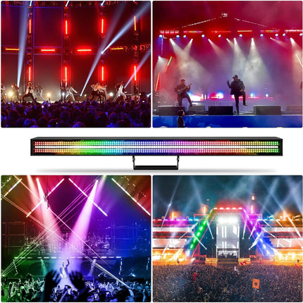 ACS 200W RGBW LED Strobe Bar – 720 LEDs, DMX Strip Light with Pixel Chase for Stage