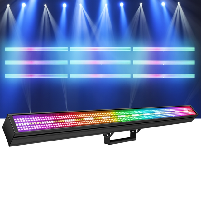 ACS 200W RGBW LED Strobe Bar – 720 LEDs, DMX Strip Light with Pixel Chase for Stage