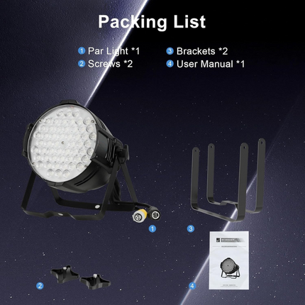 ACS 54x4W 3-In-1 RGB Par Lights | BCE-2158195.BCE-2158196.BCE-2158197.BCE-2158198
