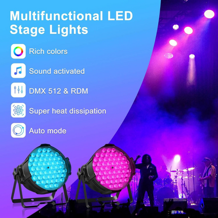 ACS 54x4W 3-In-1 RGB Par Lights | BCE-2158195.BCE-2158196.BCE-2158197.BCE-2158198