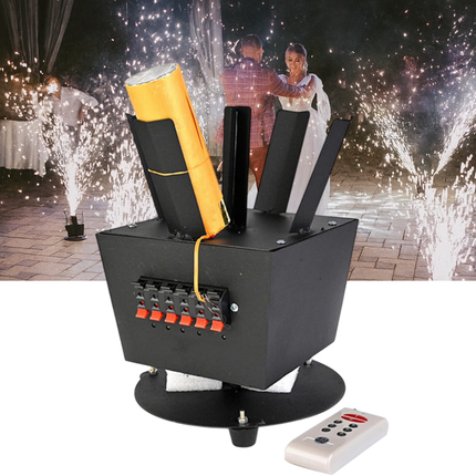 ACS 6 Channel Indoor Spinning Cold Fountain Console with Remote