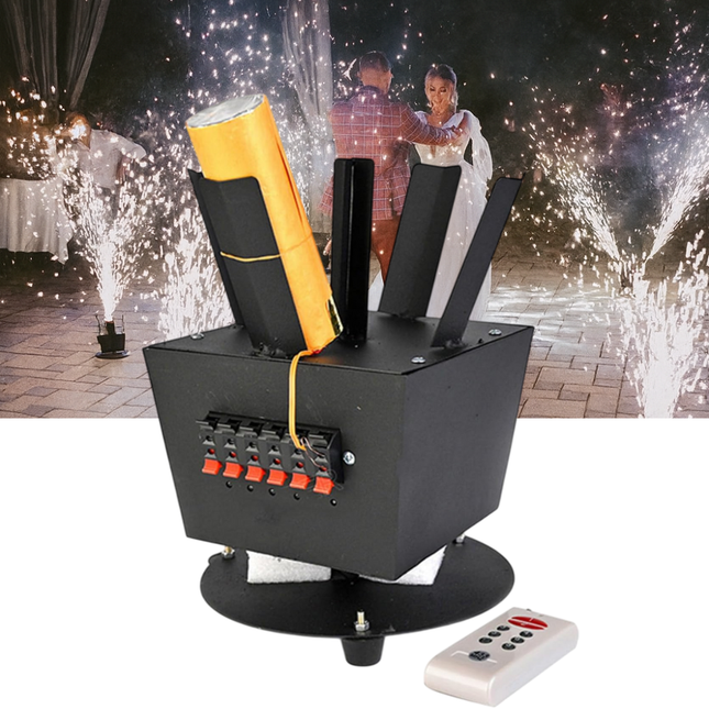 ACS 6 Channel Indoor Spinning Cold Fountain Console with Remote