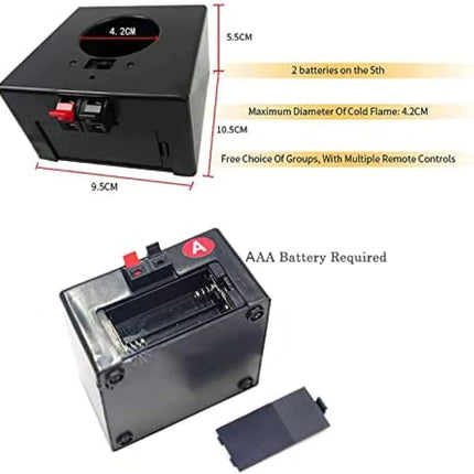 ACS 8 PCS Cold Spark Fountain Firing Kit with Remote