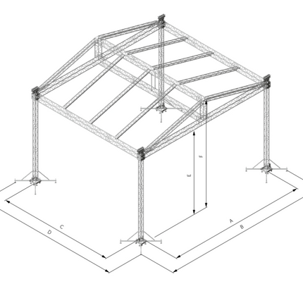 ACS 8x6M Gable Roof System - ACS