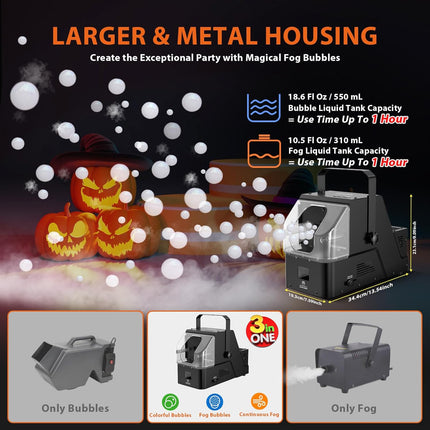 ACS BM-950 3-In-1 400W Smoke Bubble Machine With RGB LED Light | BCE-248219514421.BCE-248219514422.BCE-248219514423.BCE-248219514424.BCE-248219514425.BCE-248219514426.BCE-248219514427.BCE-248219514428.BCE-248219514429.BCE-248219514430