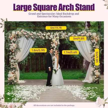 ACS Heavy Duty 10x20 FT Wedding Arch Pipe and Drape Backdrop Kit for Wedding , Party , Event