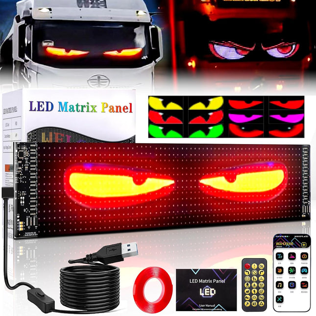 ACS Devil Eyes Light for Trucks - Programmable LED Display for Trucks Windows