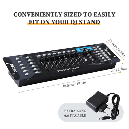 ACS Mini DMX 192 DJ Controller for Stage Effect, DJ Club Party Show Stage Lighting Systems