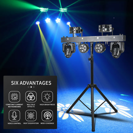 ACS Portable DJ Light Disco Set with Stand