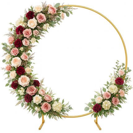 ACS Golden Round Balloon Arch Stand for Wedding, Party, Baby Shower Decoration