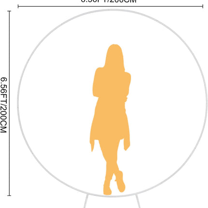 ACS White Round Balloon Arch Stand for Wedding, Party, Baby Shower Decoration