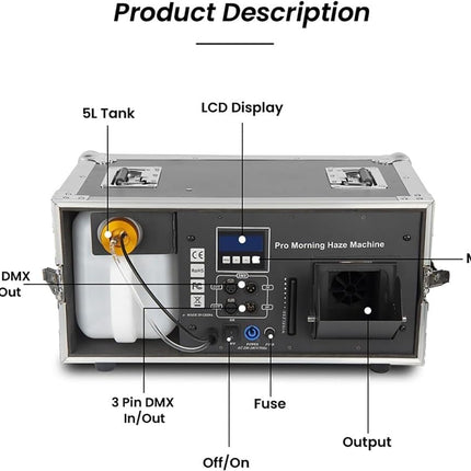 ACS 1200W Moring Mist Haze Machine l BCE-482912-BCE-482913-BCE-482914-BCE-482915-BCE-482916