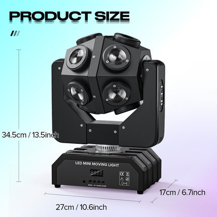ACS 12Pcs RGBW DMX Rotating Moving Head DJ Light l BCE-24592254122.BCE-24592254123.BCE-24592254124.BCE-24592254125.BCE-24592254126