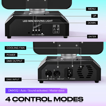 ACS 12Pcs RGBW DMX Rotating Moving Head DJ Light l BCE-24592254122.BCE-24592254123.BCE-24592254124.BCE-24592254125.BCE-24592254126