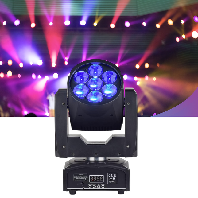 ACS 12W x 7 Mini Moving Head Wash Light