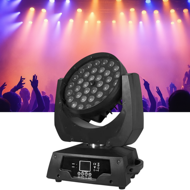 ACS 18W x 36 RGBW 6-In-1 Moving Head Wash Light