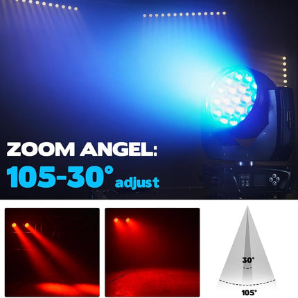 ACS 19W x 15 AURA RGBW 4-In-1 Moving Head Wash Light | BCE-215921951.BCE-215921952.BCE-215921953.BCE-215921954.BCE-215921955.BCE-215921956.BCE-215921957.BCE-215921958.BCE-215921959.BCE-215921960