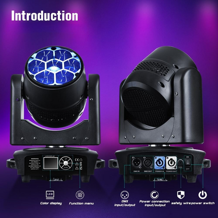 ACS 40W x 7 Bee Eyes Moving Head Wash Light | BCE-2482195.BCE-2482196.BCE-2482891.BCE-2482197.BCE-2482198.BCE-2482892.BCE-2482199.BCE-2482200.BCE-2482893.BCE-2482201.BCE-2482202.BCE-2482894.BCE-2482203.BCE-2482204.BCE-2482895