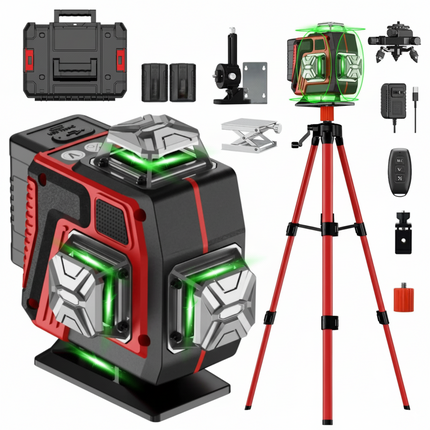 ACS 4D 16-Line 360° Self-Leveling Laser Level with Tripod