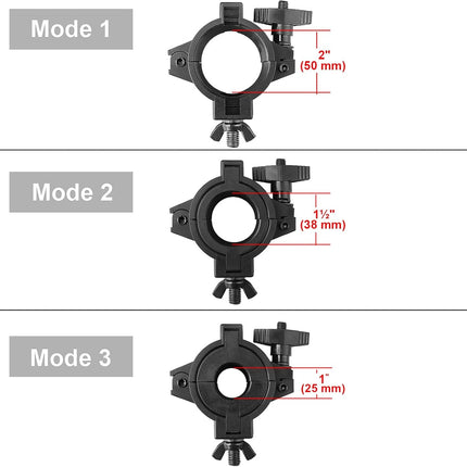 ACS 4 Pack Aluminum Stage Light O-Clamps
