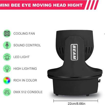 ACS 6X15W Mini Bee Eyes Moving Head Wash Light