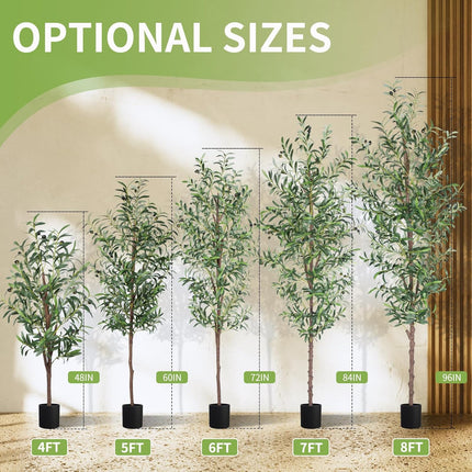 ACS 8 FT Artificial Olive Tree for Home/Office l BCE-2195219512.BCE-2195219513