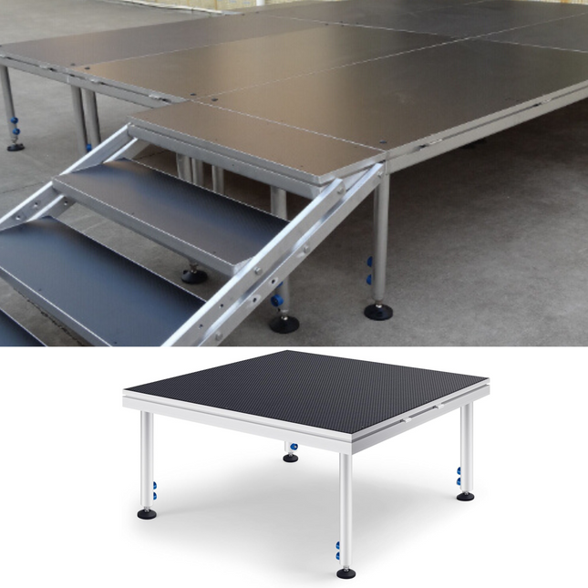ACS Aluminum Portable Stage with Height Adjustable Riser