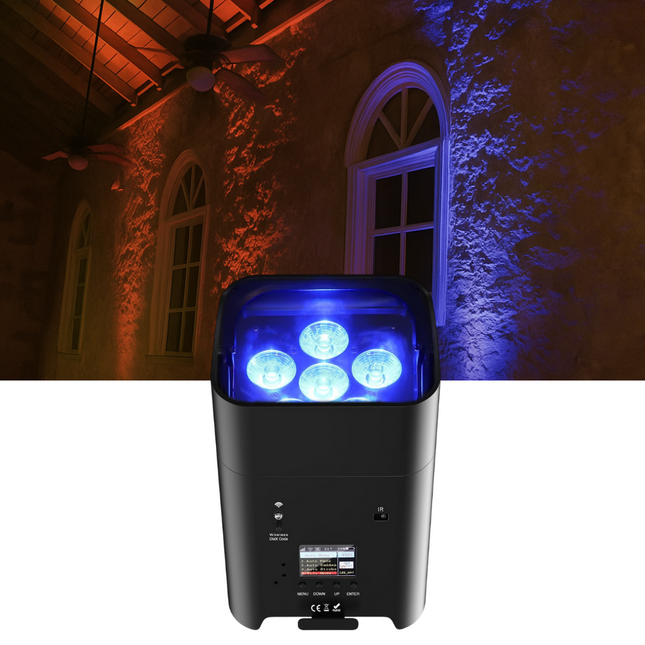 ACS BL-62 6x18W Battery Led Par Light Can