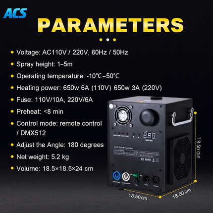 ACS CS-98 650W Cold Spark Machine | BCE-248.BCE-248-a.BCE-249.BCE-249-a.BCE-250.BCE-250-a.BCE-251.BCE-251-a.BCE-252.BCE-252-a.BCE-253.BCE-253-a