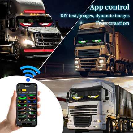 ACS Devil Eyes Light for Trucks - Programmable LED Display for Trucks Windows