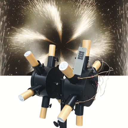 ACS Double Wheel Cold Fountain Rotating Machine for Wedding, Party, Event