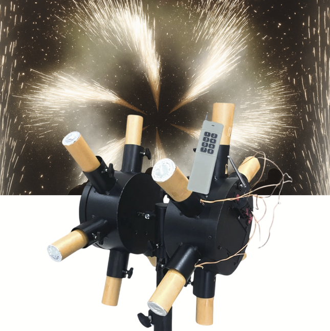 ACS Double Wheel Cold Fountain Rotating Machine for Wedding, Party, Event