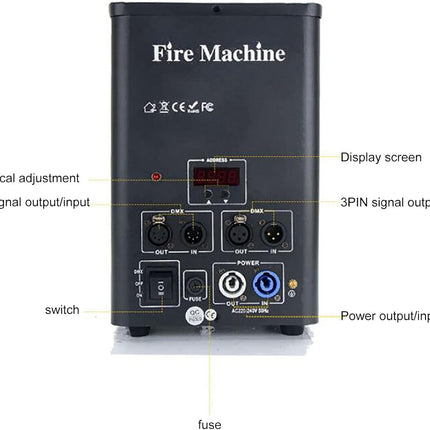 ACS FX-1L 80W LPG Single Head Flame Machine with Safe Channels | BCE-28159215.BCE-28159216.BCE-28159217.BCE-28159218.BCE-28159219.BCE-28159220.BCE-28159221.BCE-28159222.BCE-28159223.BCE-28159224.BCE-28159225.BCE-28159226.BCE-28159227.BCE-28159228.BCE-28159229.BCE-28159230.BCE-28159231.BCE-28159232.BCE-28159233.BCE-28159234