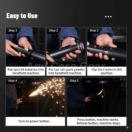 ACS Handheld Mini Cold Spark Firework Machine for Wedding Party Stage l BCE-2581206-1.BCE-2581206.BCE-2581206-2.BCE-2581209.BCE-2581206-3.BCE-2581212.BCE-2581206-4.BCE-2581215