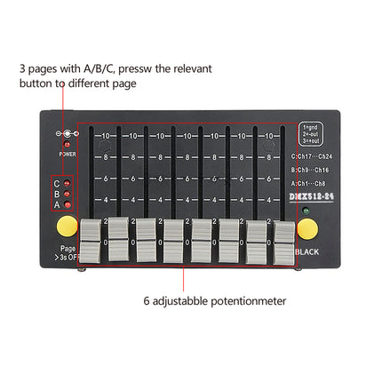 ACS Mini Battery DMX Console (24 CHs) | BCE-2591252241.BCE-2591252242.BCE-2591252243.BCE-2591252244.BCE-2591252245