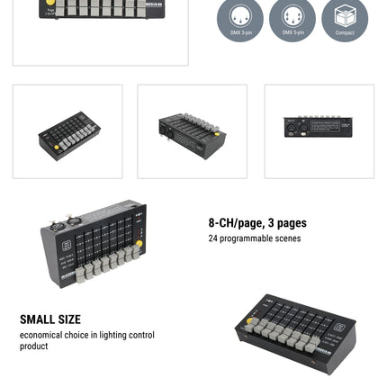 ACS Mini Battery DMX Console (24 CHs) | BCE-2591252241.BCE-2591252242.BCE-2591252243.BCE-2591252244.BCE-2591252245
