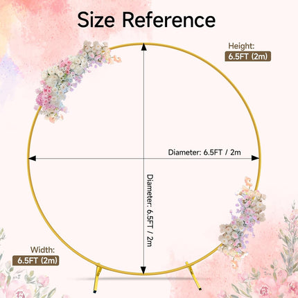 ACS Golden Round Balloon Arch Stand for Wedding, Party, Baby Shower Decoration