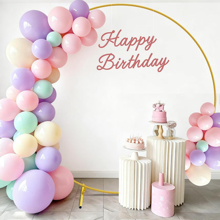 ACS Golden Round Balloon Arch Stand for Wedding, Party, Baby Shower Decoration